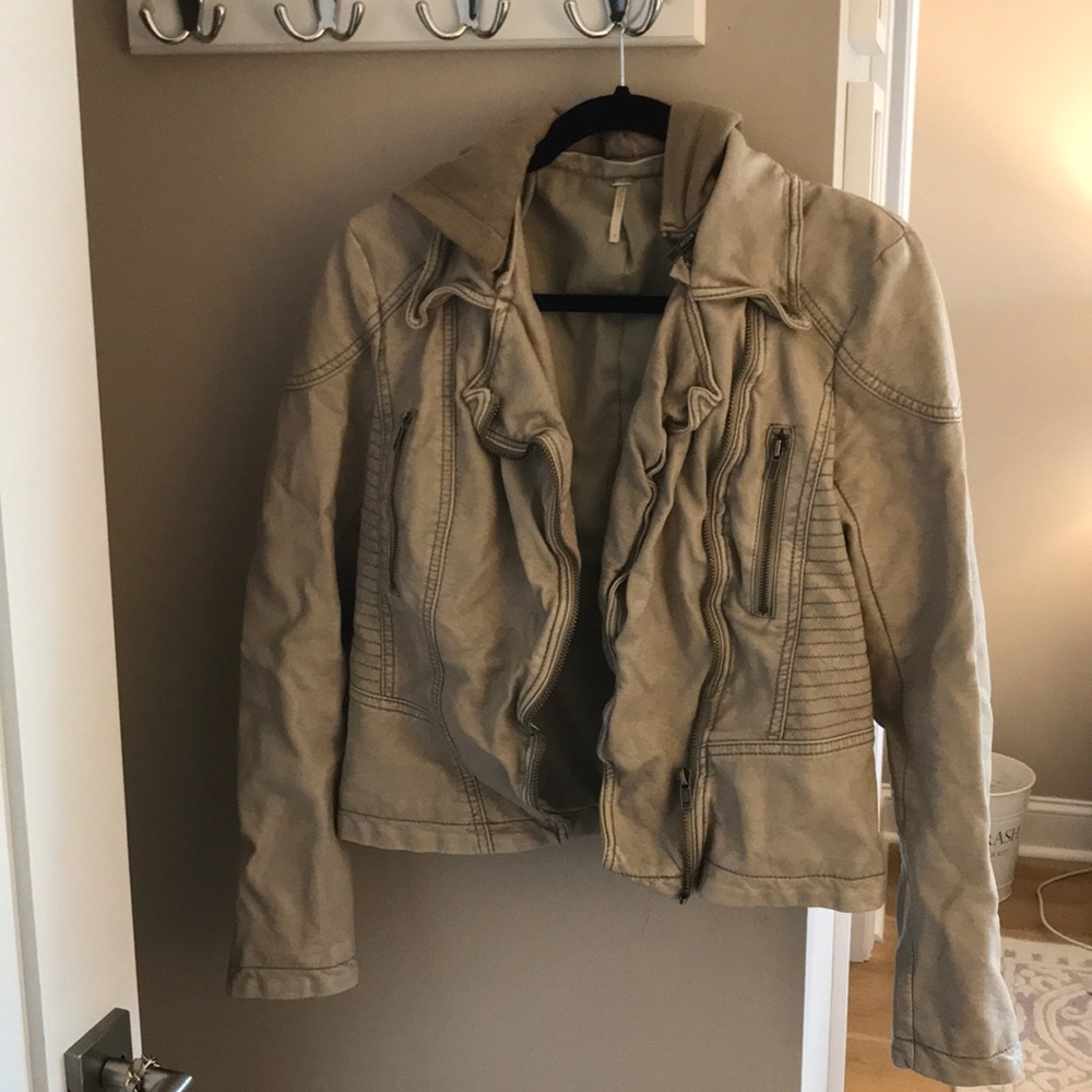Free People Faux Leather Jacket